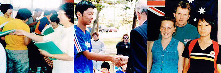 写真：「大和町、ロビナ小学校」留学